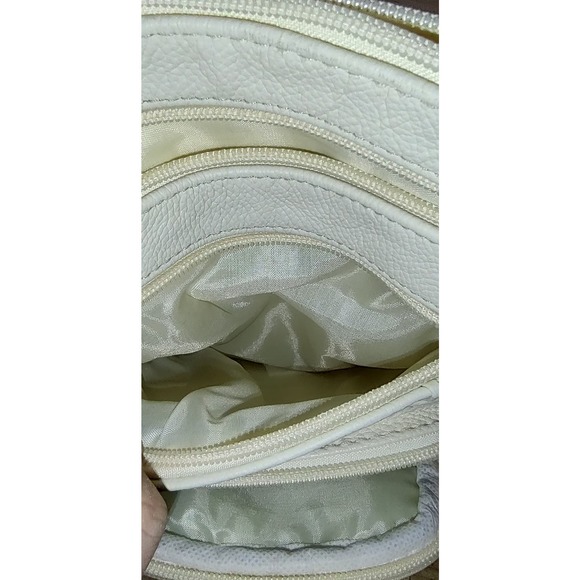 Maze Exclusive Cream Genuine Leather Mini Organization Crossbody - NEW - Picture 5 of 9